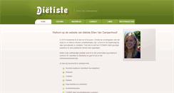 Desktop Screenshot of dietiste-ellen.be
