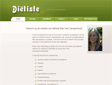 Tablet Screenshot of dietiste-ellen.be